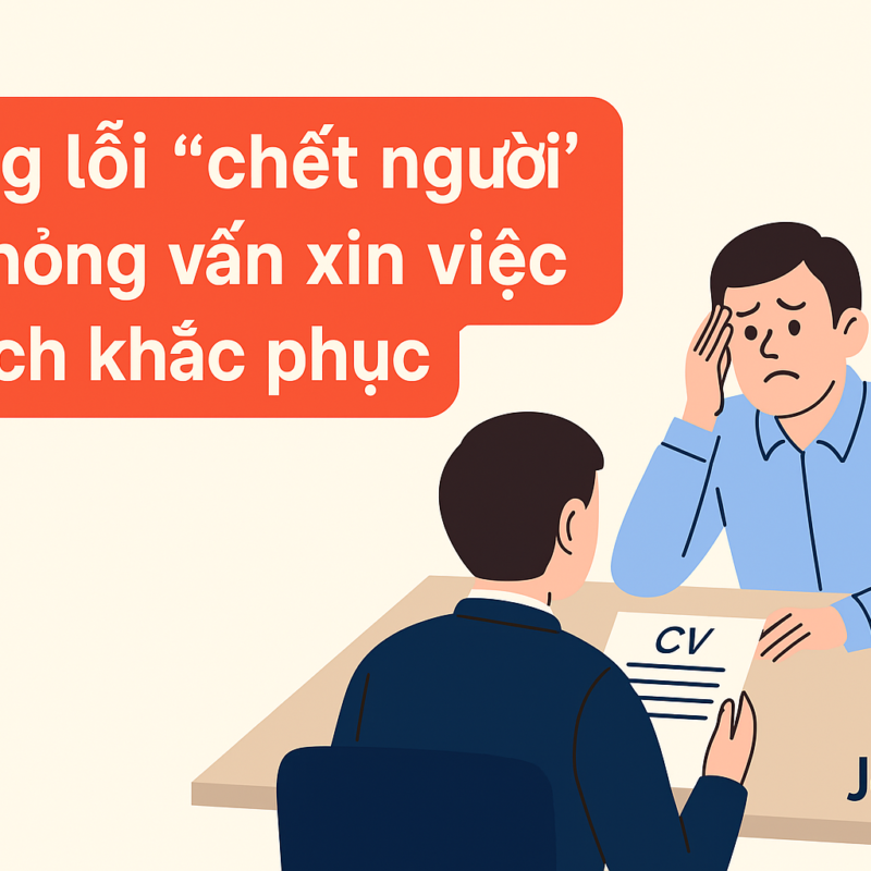 Những lỗi khi phỏng vấn xin việc và cách khắc phục